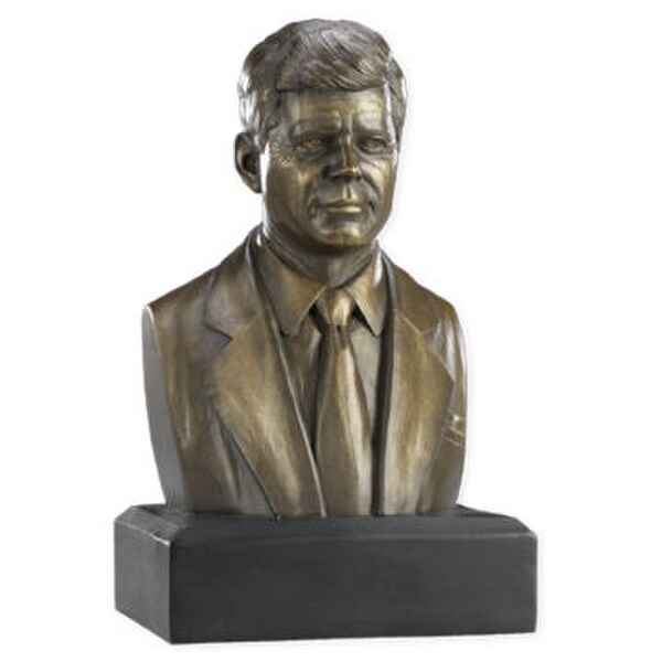 sculpted replica John F. Kennedy Bust Statue President Patriotic Award